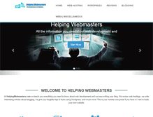Tablet Screenshot of helpingwebmasters.com